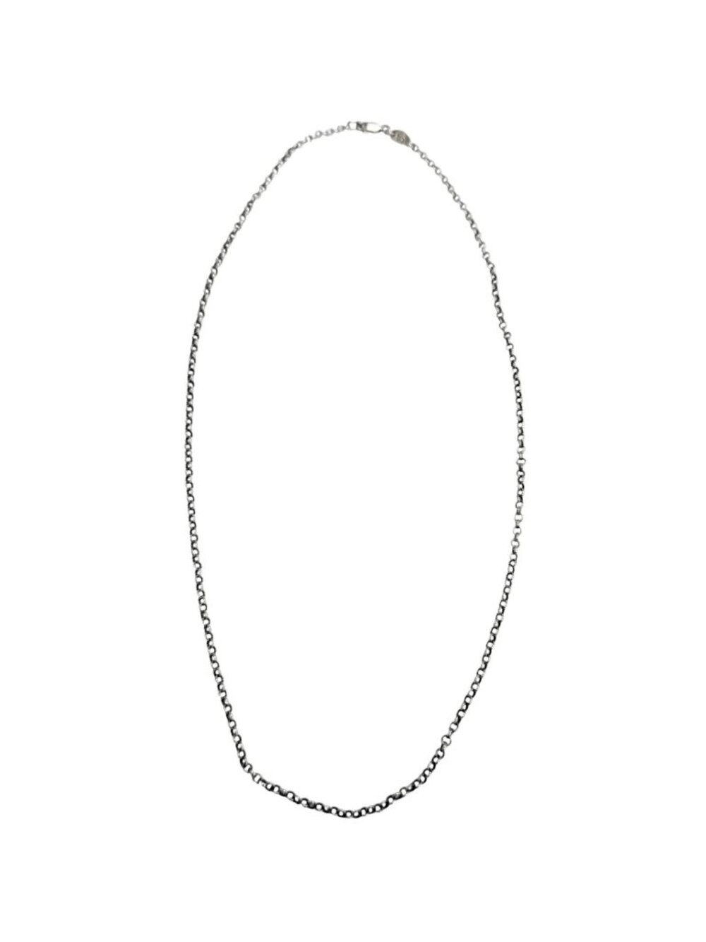 Chrome Hearts 925 Sterling Silver Roll Chain Necklace